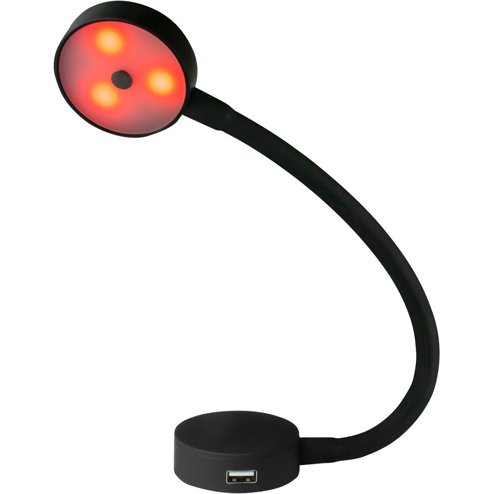 Sea-Dog LED Flex Neck Day/Night Light w/USB Socket - Red  White Light