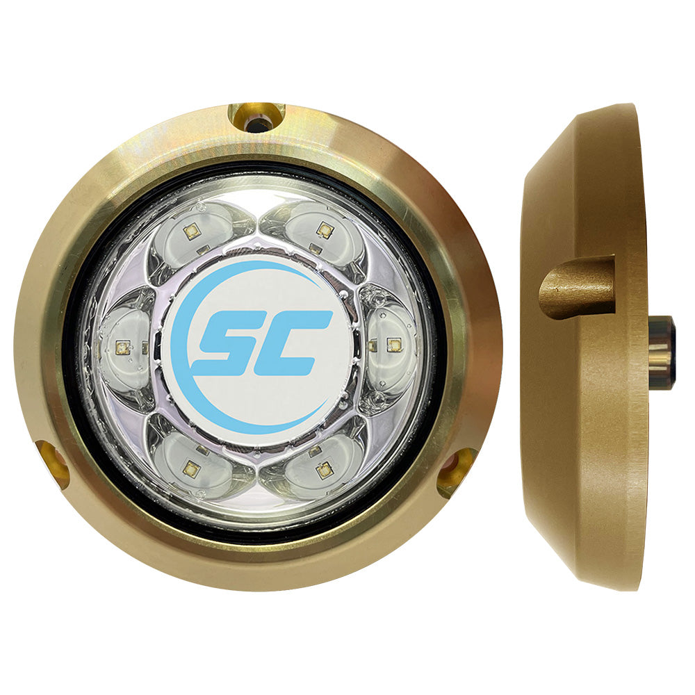 Shadow-Caster SC3 Series Great White Bronze Surface Mount Underwater Light