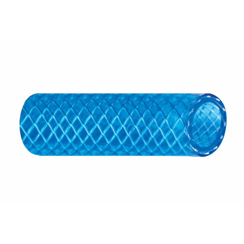 Trident Marine 3/4" x 50 Boxed Reinforced PVC (FDA) Cold Water Feed Line Hose - Drinking Water Safe - Translucent Blue