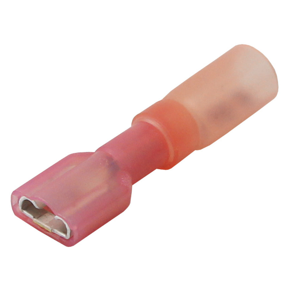 Pacer 22-18 AWG Heat Shrink Female Disconnect - 25 Pack