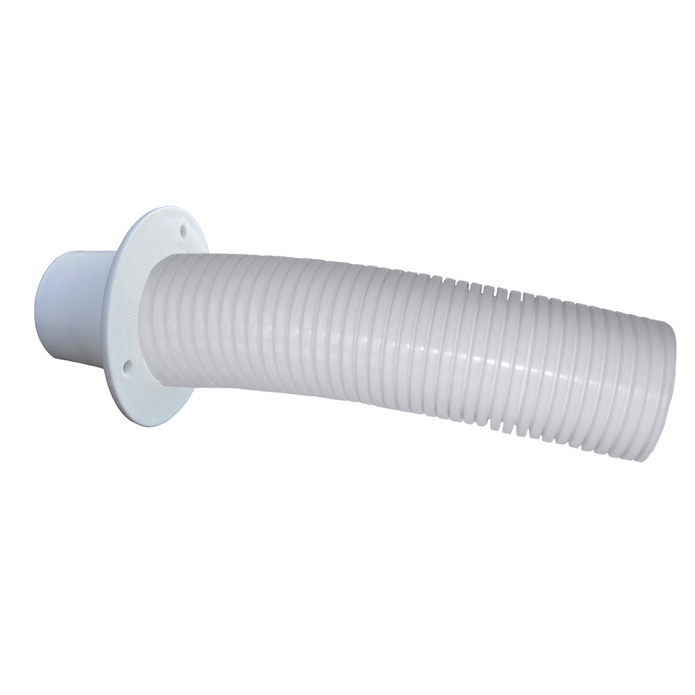 Trident Marine 4 White Stern Flex Hose w/Transom Flange